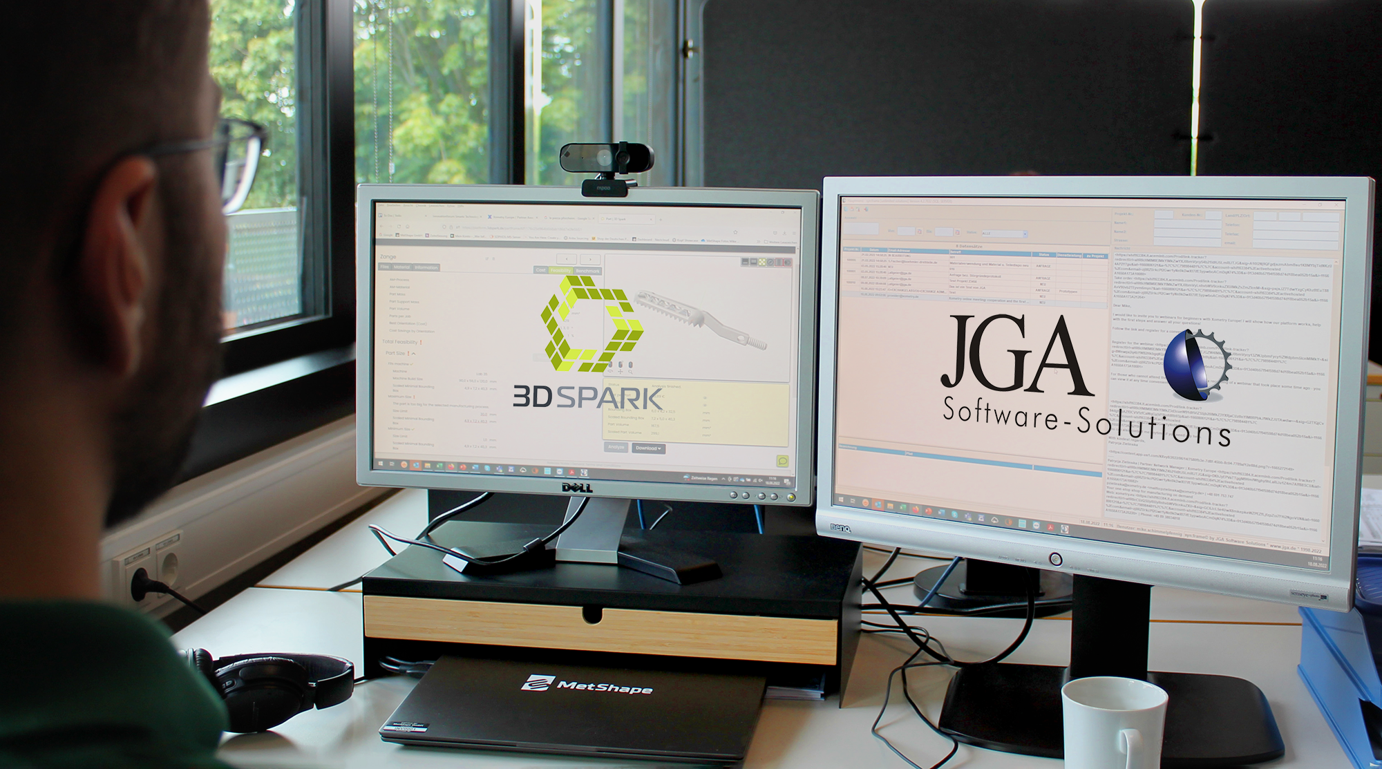 Zusammenarbeit: 3D Spark, JGA Software Solutions und MetShape